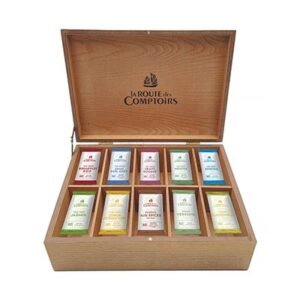 Coffret bois 100 sachets Thés & Tisanes