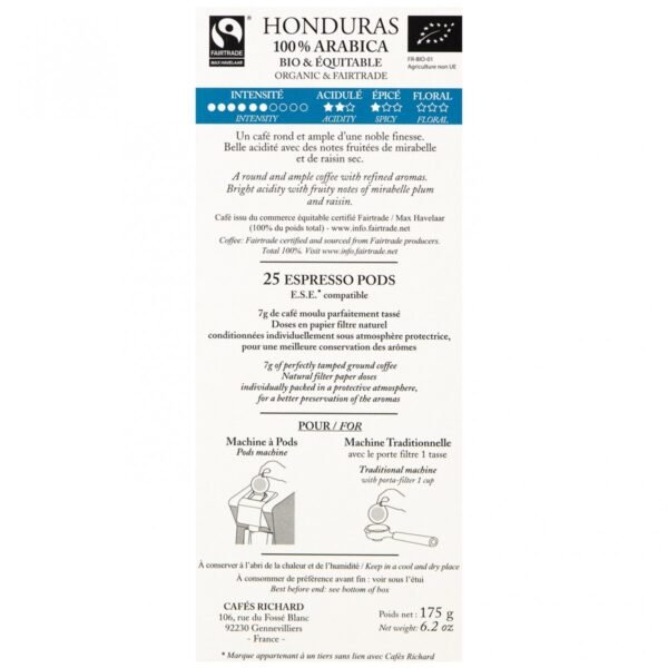 Dosette ESE Honduras Bio & Équitable x25 – Image 3