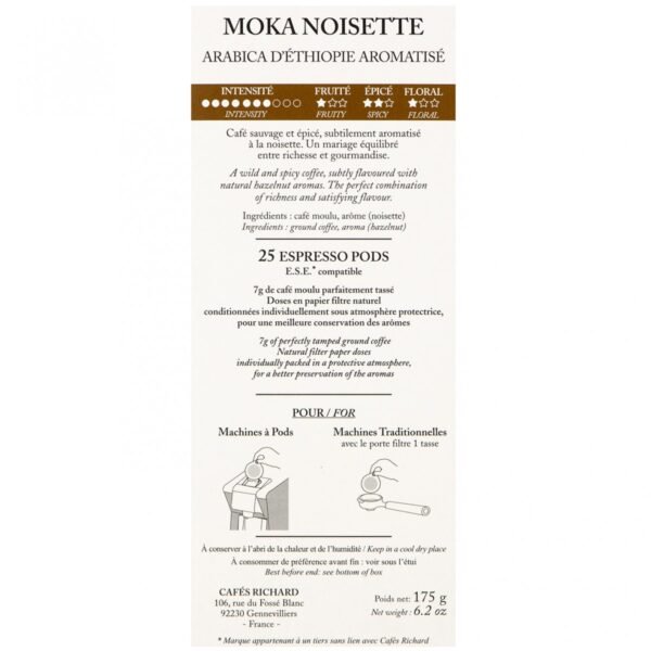 Dosette ESE Moka Arômatisé Noisette x25 – Image 3